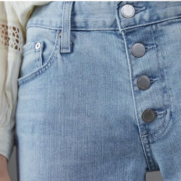 Anthropologie Adriano Goldschmied Nolan Ankle Button Up Relaxed Slim Ankle Jeans - Picture 4 of 6